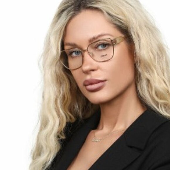 Versace VE1301 1000 Cat Eye Eyeglasses 55mm – Silver - Picture 3 of 11